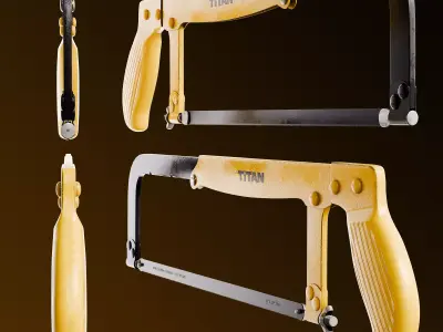 Hacksaw Low-poly 3D model buy