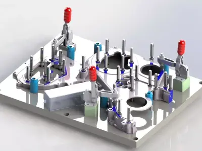 Hole Position Check Jig for Automotive Part 3D model