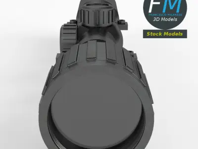 Rifle scope 3D model purchase
