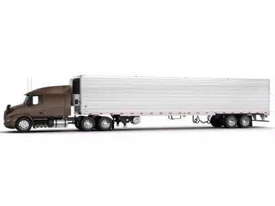 Volvo VNR 640 Trailer 3D model
