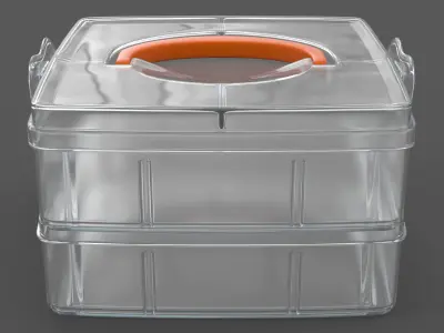 Plastic box 3D model get