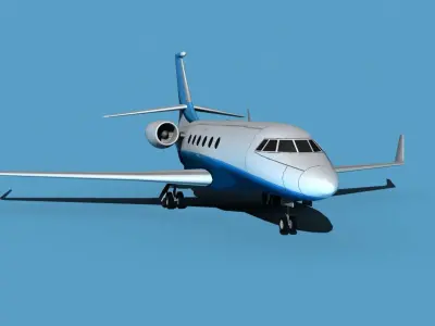 Dassault Falcon 2000 V09 3D model