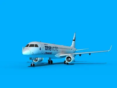 Embraer Emb-190 Finnair One World 3D model