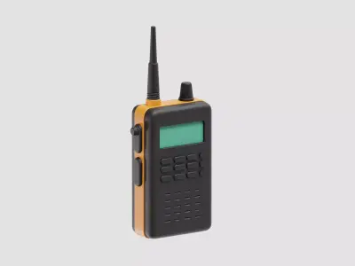 Walkie Talkie Low-poly 3D model shop