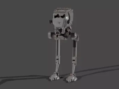 AT-ST walker 3D model by viktorgeorgiev