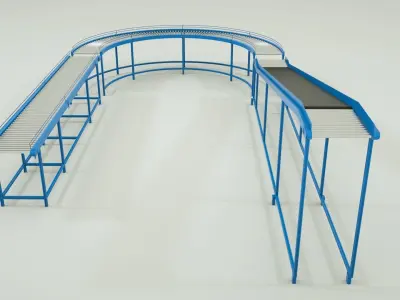 3D Conveyor Belt  3D model