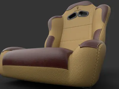 car chair Free 3D model