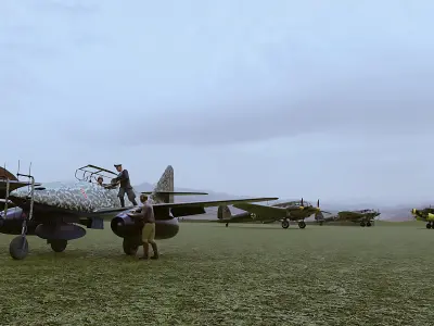 German airfield Free 3D model