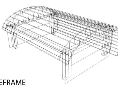 Aircraft Hangar 5 3D model