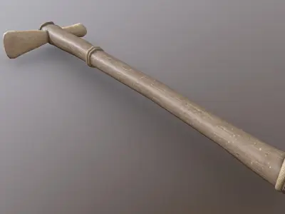 Hoe - Bone Low-poly 3D model