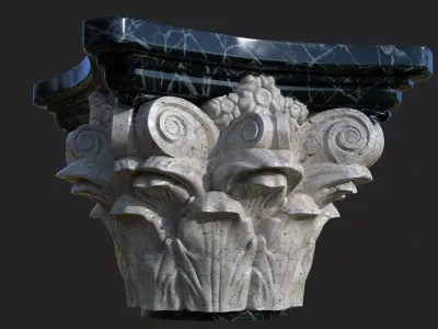 corinthian column ver4 3D model