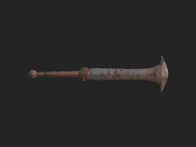 African Sword Free low-poly 3D model