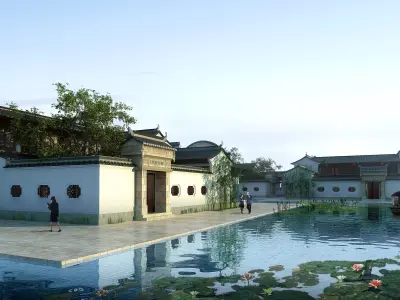 Chinese Style Architecture 3D model buy