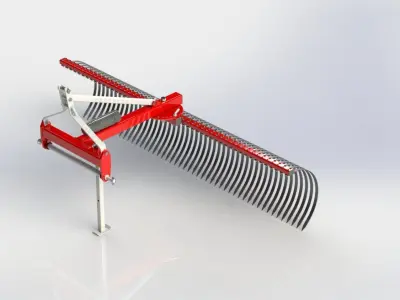 WG 1016 - STL Landscape rakes  3D model