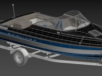 fishing boat 2 3D model