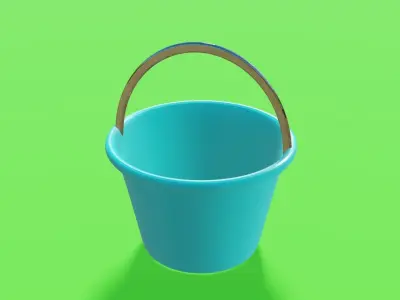 3D Bucket Free 3D model