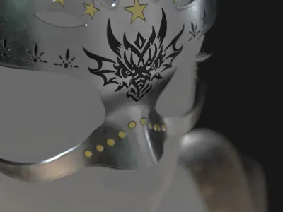 Dragon helmet and pauldron  3D model