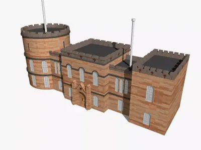 Medieval Castle 3D model get