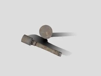 Stick Grenade Low-poly 3D model buy