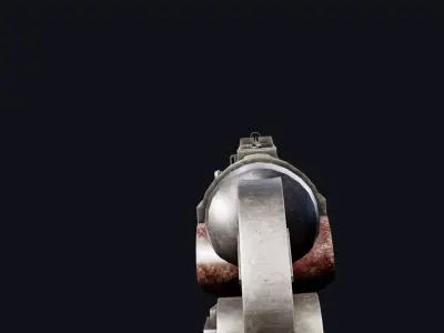 mp40 machine gun Low-poly 3D model