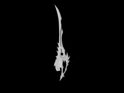 Demon Lord Long Sword Low-poly 3D model