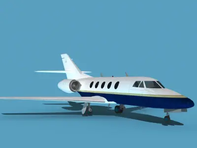 Dassault Falcon 20 V10 3D model