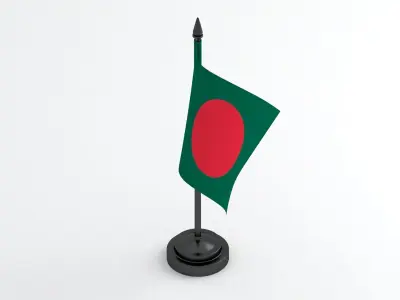 Table Flag Bangladesh 3D model