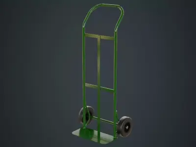Hand Truck 4 Untextured 3D model