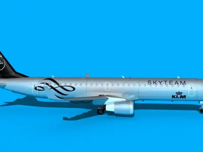 Embraer Emb-190 Sky Team 3D model