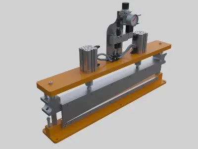 Pneumatic shearing machine 3D model