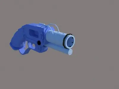 Wip weapon  Low-poly 3D model