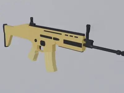 Scar-L Low Poly Ready 3D model Low-poly 3D model