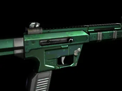 Small 9mm Carbine Low-poly 3D model