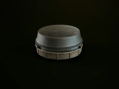 Antipersonnel landmine PMN-4 Low-poly 3D model