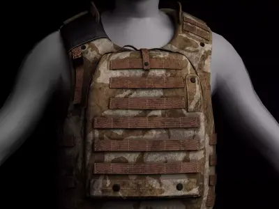 British Armed Forces - 2000s protective equipment bundle  3D Model Pack