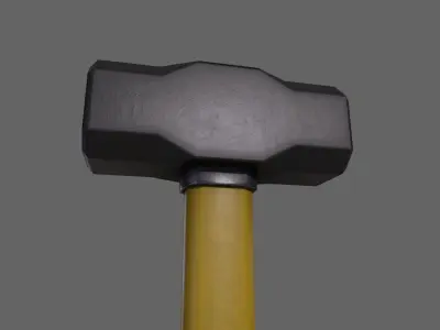 PBR Sledge Hammer V2f Low-poly 3D model