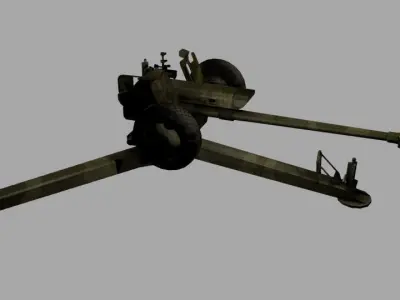 missile military cannon Free 3D model