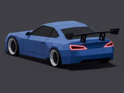 Drift Car Low-poly 3D model
