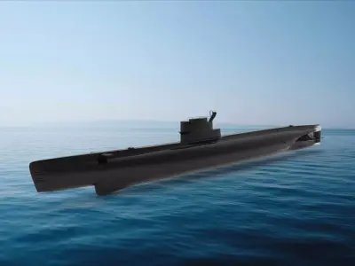 Whiskey-class submarine 3D model