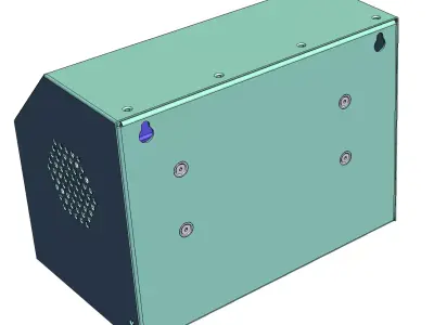 Positioning equipment control box 3D model