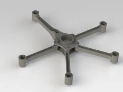 articulated rod master rod Free 3D model