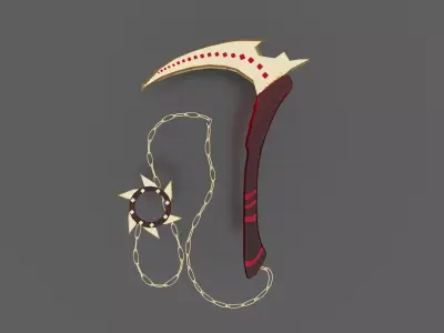 SWORD MODEL Low-poly 3D model 8