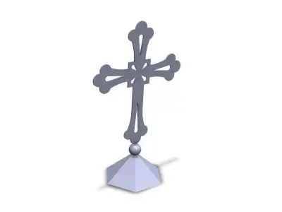 Orthodox cross 3D model