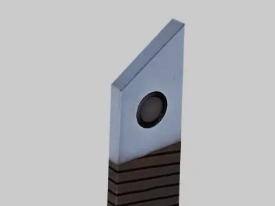 OB 00 10 vampire hunter knife Low-poly 3D model