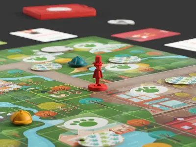 Board Game Outfoxed 3D model