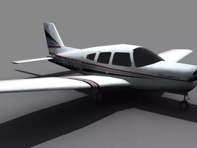 Piper Arrow Low-poly 3D model