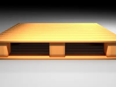 Pallet - Two Way Stringer 3D model