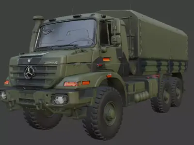 Military Truck 3D Model 3D model