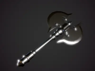 Axe Low Poly Free Free low-poly 3D model