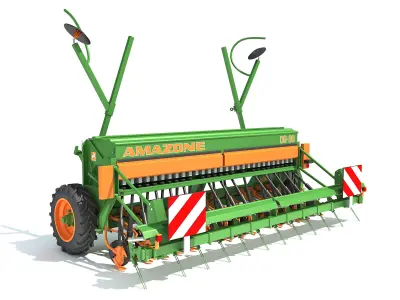 Amazone Seed Drill 3D model